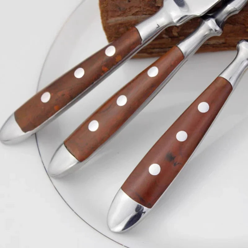 Faqueiro inox Heritage nogueira como presente sofisticado