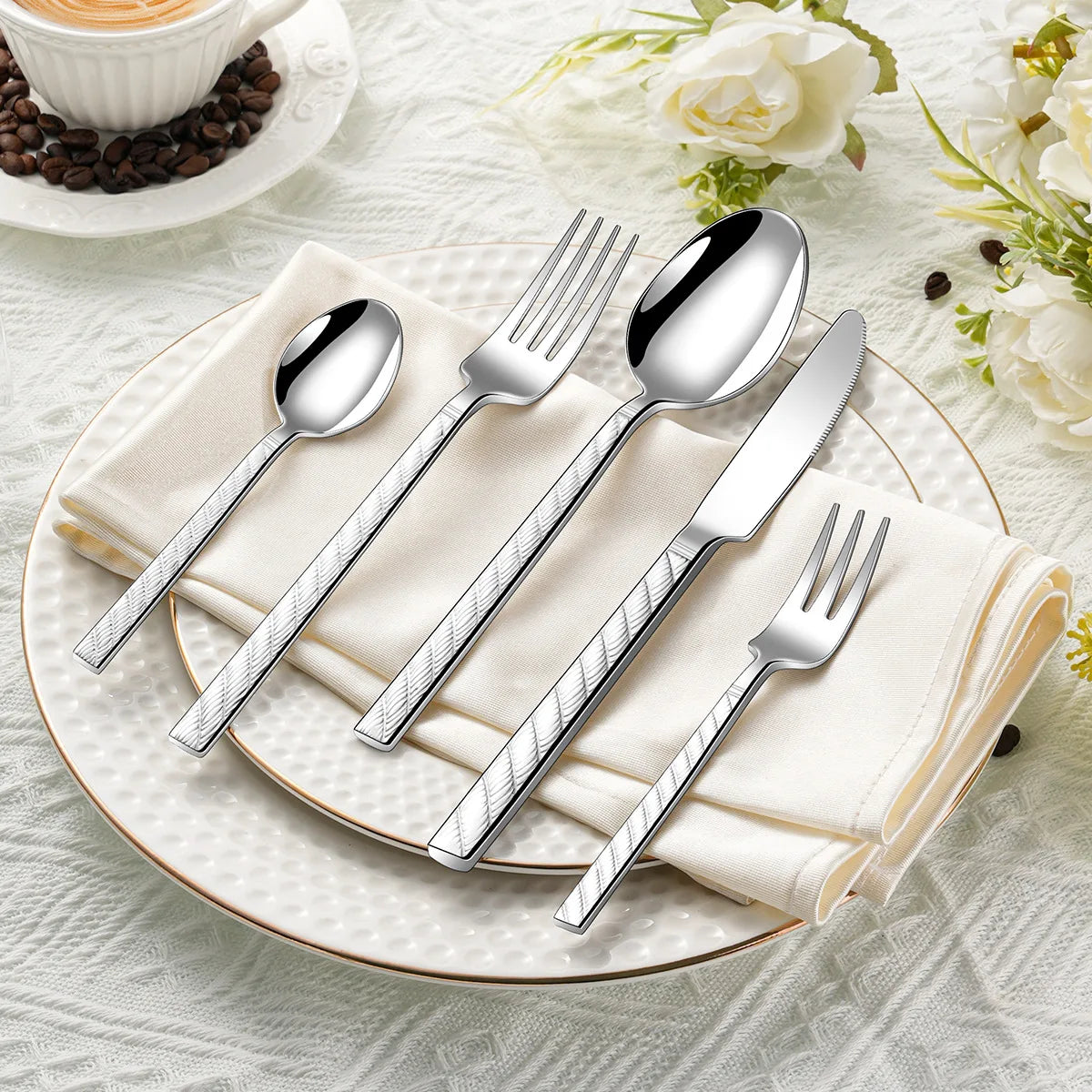 Faqueiro Inox Aurum Classico 30 Pecas Prata