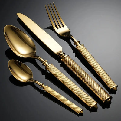 Faqueiro Royale luxo em aço inox 304 16 peças Casa Splendida