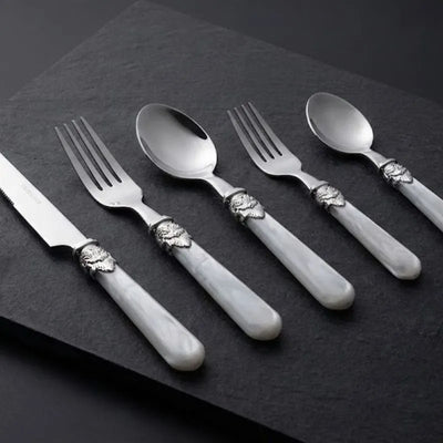 Faqueiro Inox Marfim Pérola 30 Peças