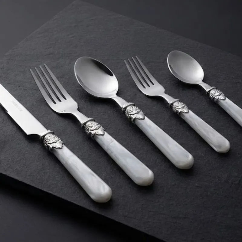 Faqueiro Inox Marfim Pérola 30 Peças