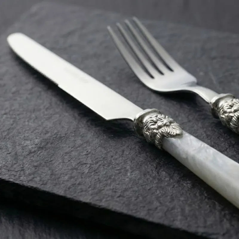 Faqueiro Inox Marfim Pérola 30 Peças