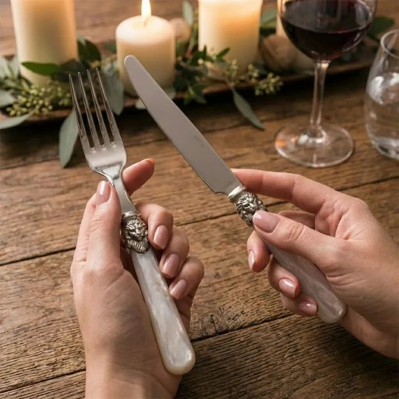 Faqueiro Inox Marfim Pérola 30 Peças