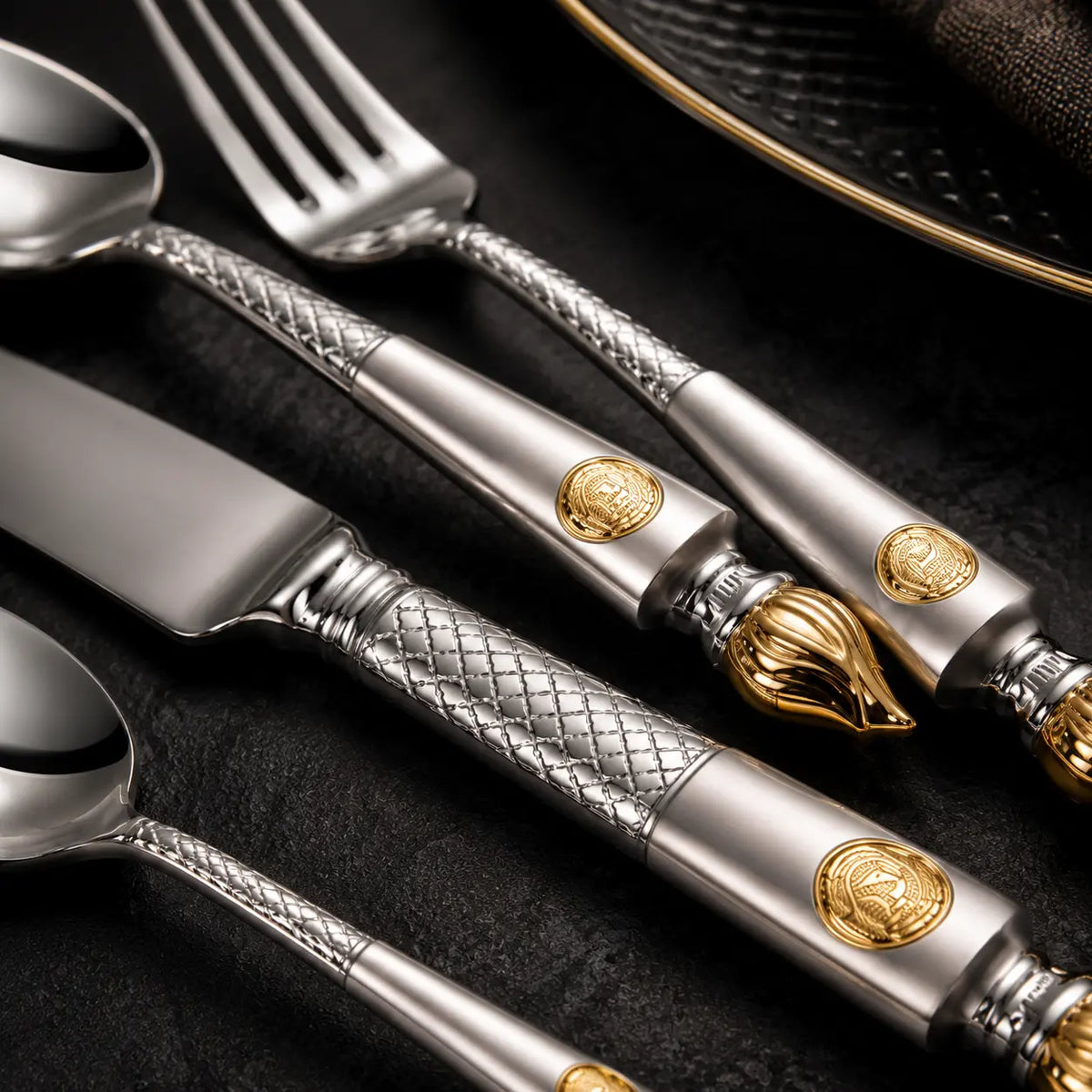 Faqueiro Marrakesh 24 Peças em Aço Inox Premium