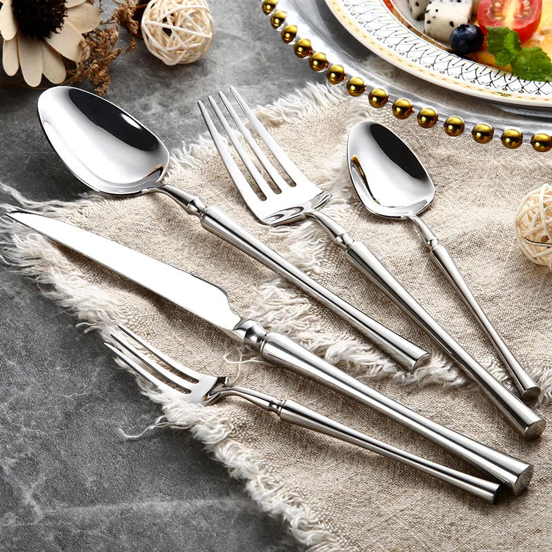 Faqueiro Inox Lumier Silver 30 Peças Prata