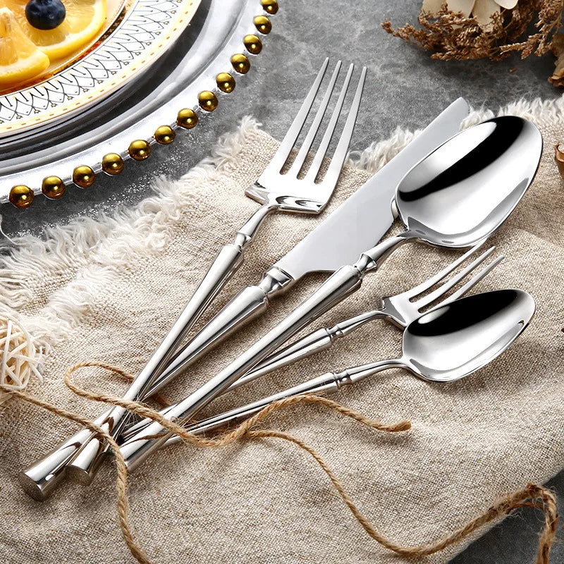Faqueiro Inox Lumier Silver 30 Peças Prata