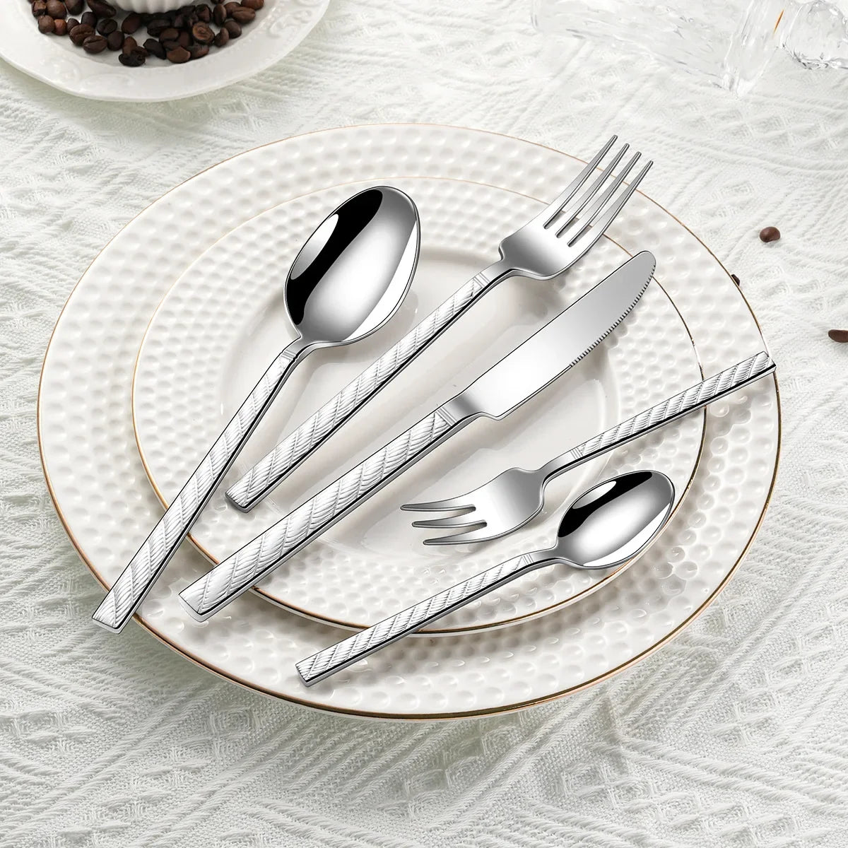 Faqueiro Inox Aurum Classico 30 Pecas Prata