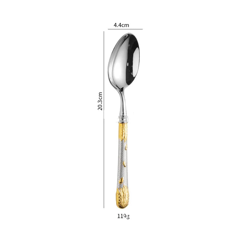 Conjunto Faqueiro Imperiale Supreme 30 Peças Casa Splendida disposto para jantar e ocasiões especiais