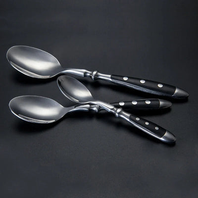 Faqueiro Inox Noir Heritage 24 Peças Preto