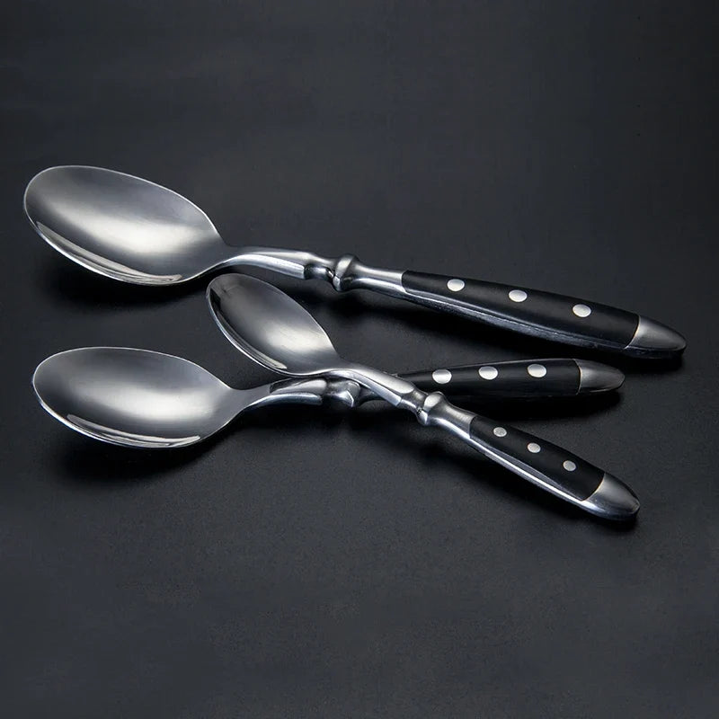 Faqueiro Inox Noir Heritage 24 Peças Preto